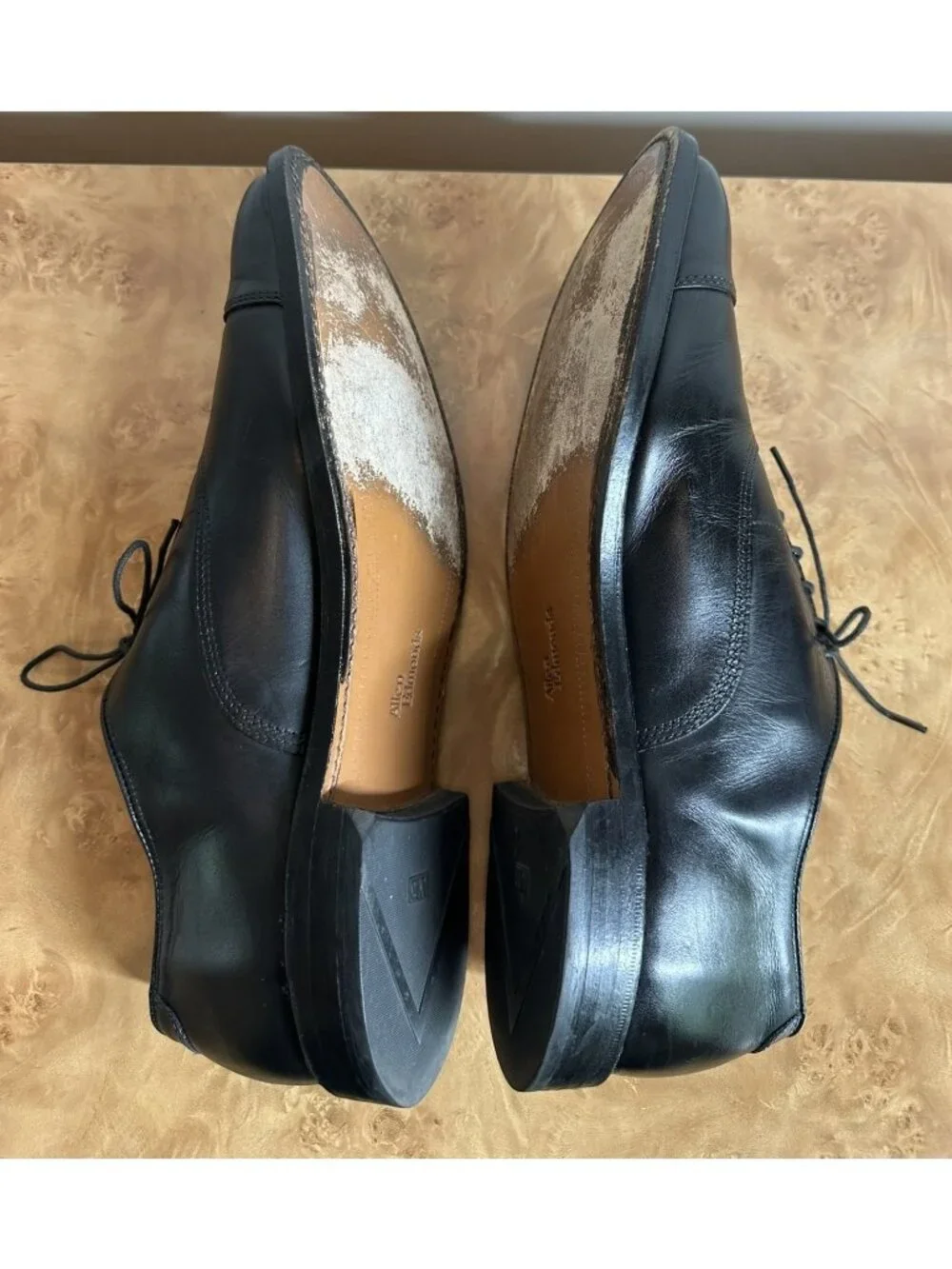 Allen Edmonds Park Avenue Black Leather Cap Toe Oxford Dress Shoes 10.5 D